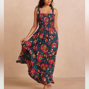 Summersalt - The Silky Luxe Smocked Maxi Dress - Super Bloom ✨